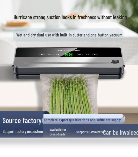Automatic Vacuum Sealer and Cutter for Food Packaging — Vacuum Bags, StrideBox