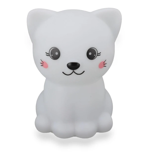 Cute Cartoon Cat Silicone Night Light — Night Lights, Neoglint