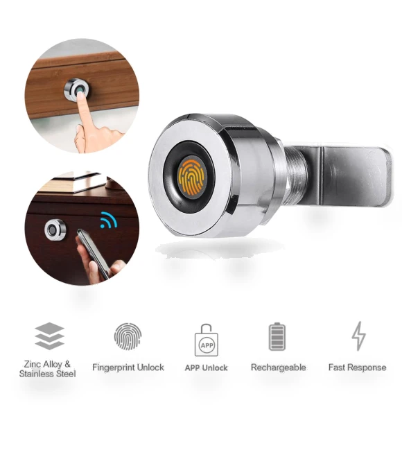 Digital Fingerprint Cabinet Lock — Locks, Crown Global