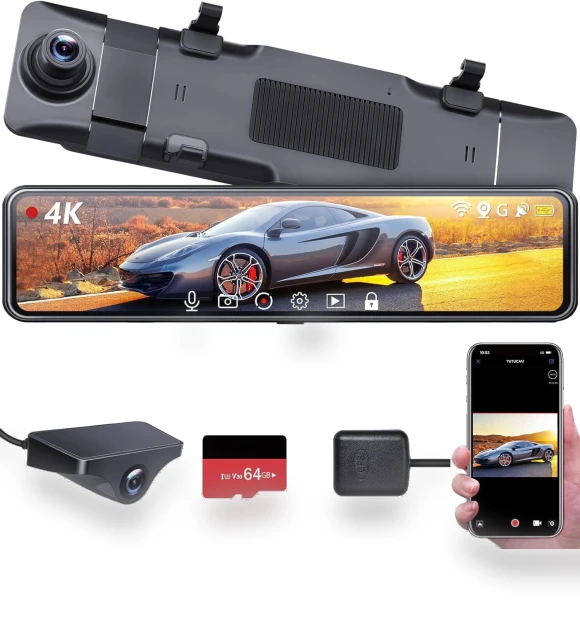 Dual Camera Dash Cam — Rearview Cameras for Cars, SAMURAI STYLE
