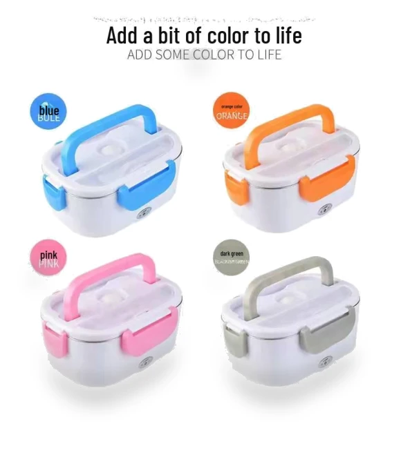 Electric Stainless Steel Bento Box with Smart Heating — Bento Boxes, Global Finds