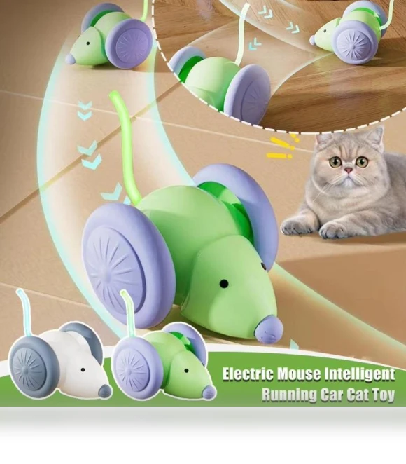 Interactive Cat Toy Electric Mouse Car — Cat Playthings, happy8