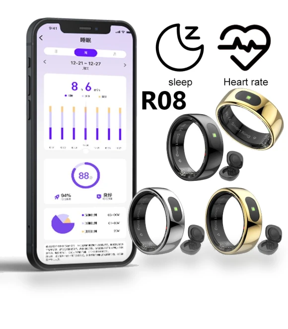 Smart Ring with Charging Case — Wearable Accessories, Good Household Items