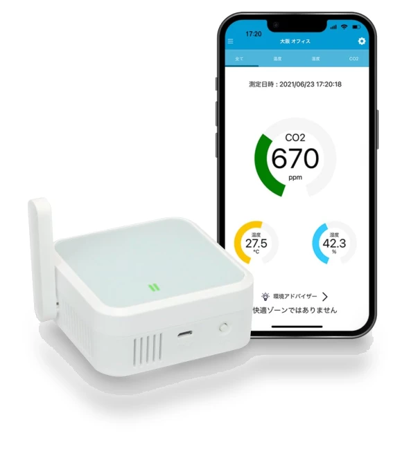 Wi-Fi CO2 Sensor — Air Quality Monitors, RATOC