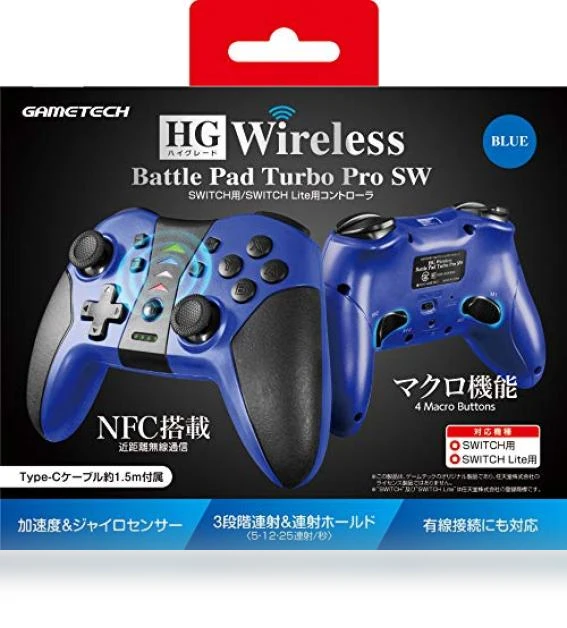 Wireless Battle Pad Turbo Pro Controller — Gaming Controllers, MIYAKO DENKI