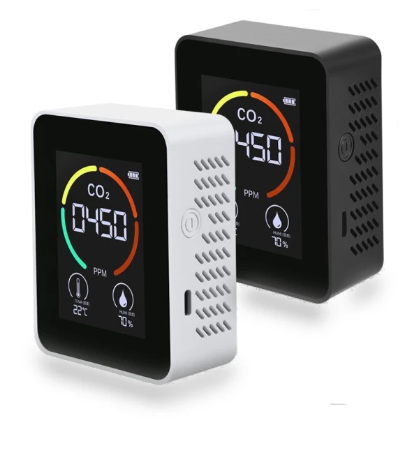Classic 3-in-1 Indoor CO2, Temperature & Humidity Detector — Air Quality Monitors, Smarter than future