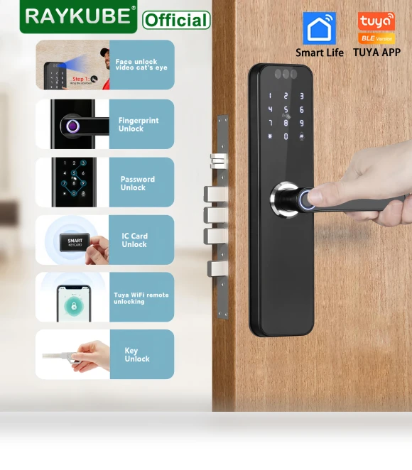 Electronic Lock with 3D Face Recognition — Smart Home Security, RAYKUBE