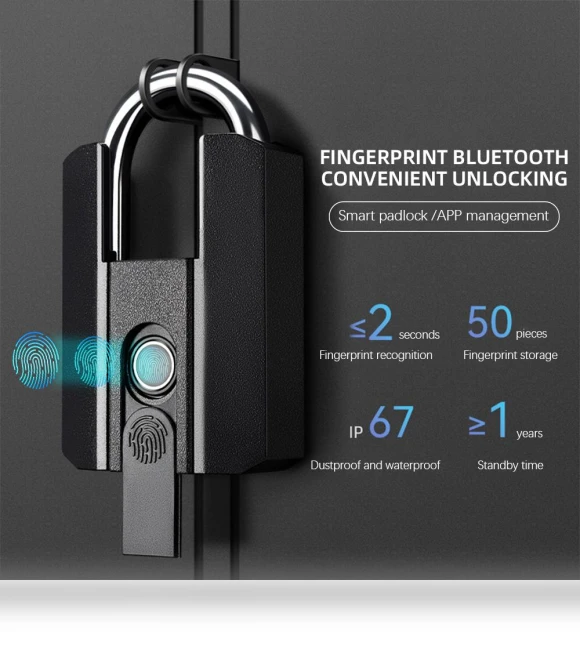 Fingerprint Smart Lock — Padlocks & Hasps, Explorer Outdoors