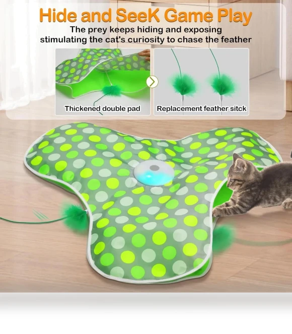 Interactive Cat Toy 'Hide and Seek' with Mouse — Mice & Animals, KITCHEN-MALL