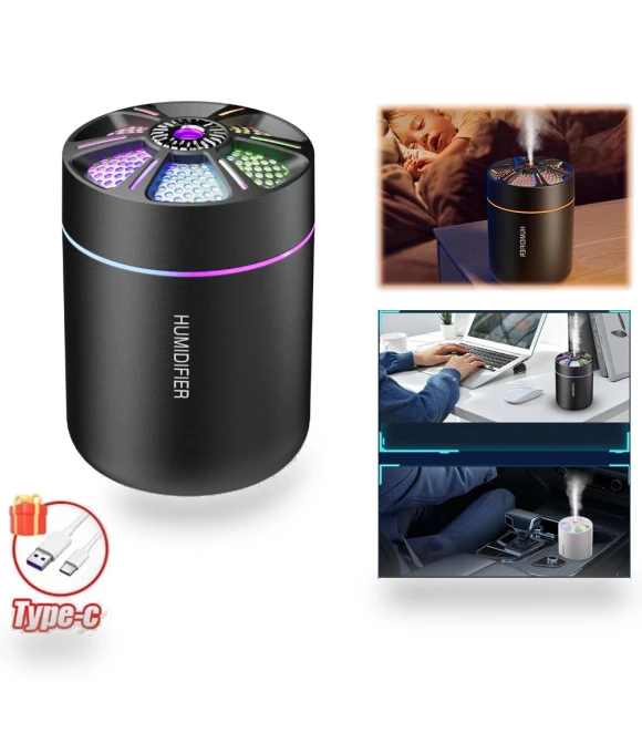 Rechargeable Air Humidifier with Ambient Light — Diffusers, YJMP home