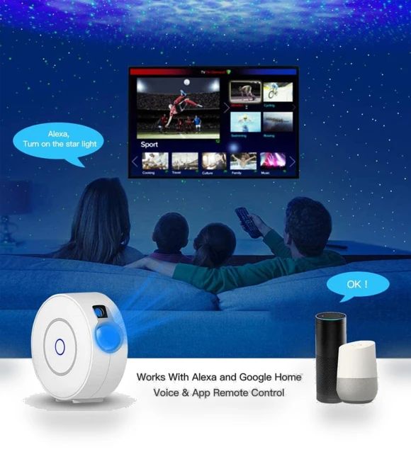 Smart Aurora Galaxy Star Projector Night Light — Night Lights, Explorer Outdoors