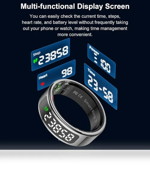 Smart Ring Touch Control Fitness Tracker — Wearable Accessories, Loluka