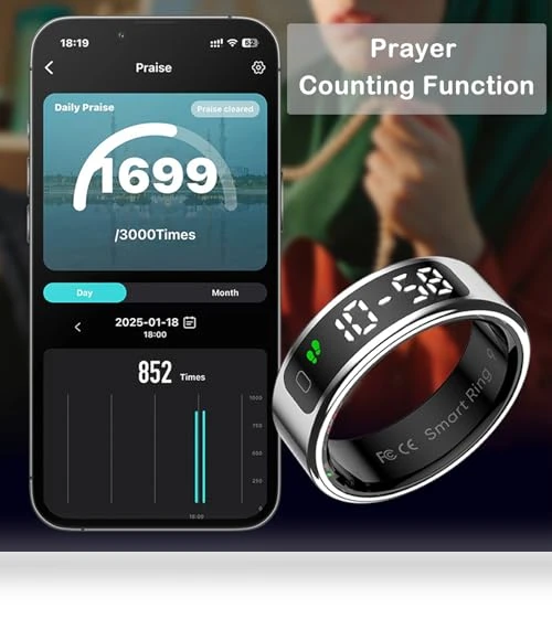 Smart Ring Touch Control Fitness Tracker — Wearable Accessories, Loluka