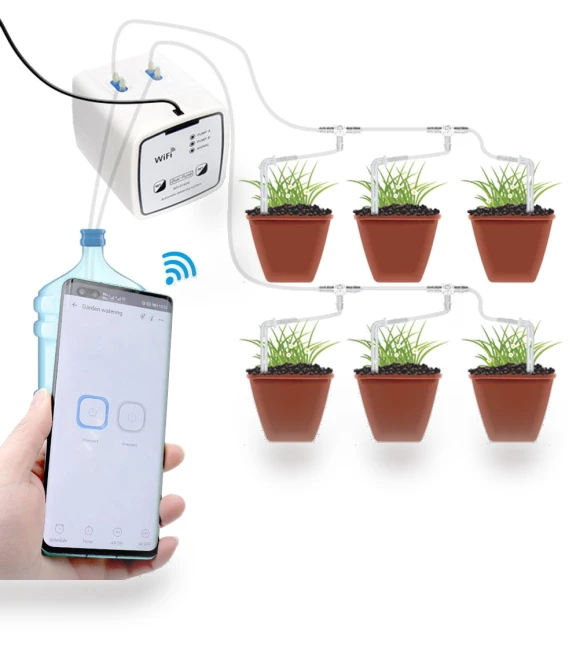 Wi-Fi Double Pump Smart Watering System — Controllers, KONNWEI