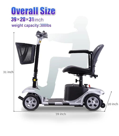 4 Wheels Electric Mobility Scooter — Rolling Walkers, DOUBLE GLOBAL INC