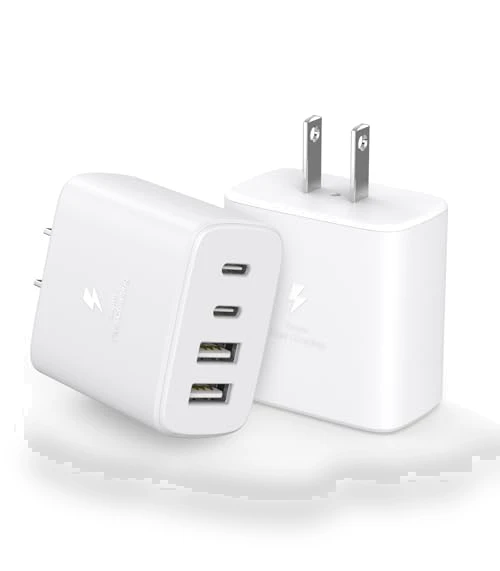 40W 2Pack 4Port USB C PD Charger Block — Chargers, Shenzhen Jiaxingyuan Technology Co., Ltd.