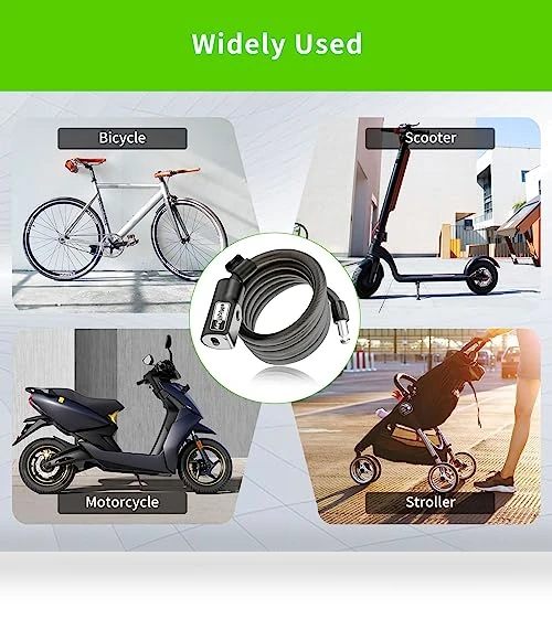 Anti Theft Cable Lock with Mounting Bracket — Cable Security, eMjollRay