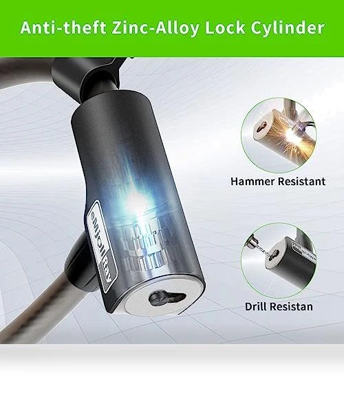 Anti Theft Cable Lock with Mounting Bracket — Cable Security, eMjollRay
