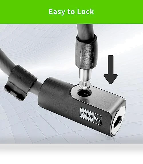 Anti Theft Cable Lock with Mounting Bracket — Cable Security, eMjollRay