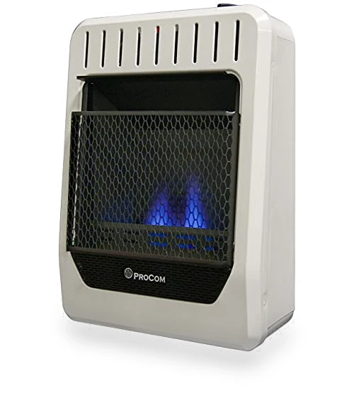 Blue Flame Space Heater with Thermostat Control — Portable Heating Solutions, ProCom