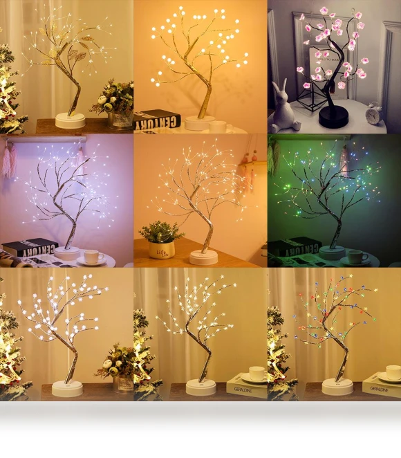 Creative LED Star Tree Light with Pearl — Tree Toppers, Voyex