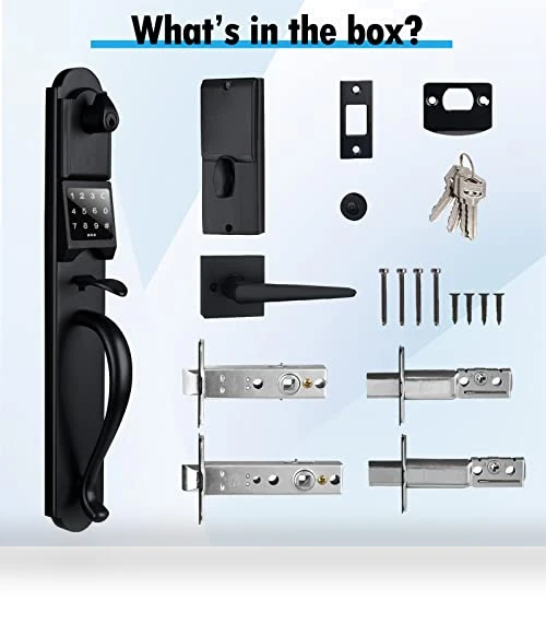 Keyless Entry Door Lock with Touchscreen — Padlocks & Hasps, HISAFE