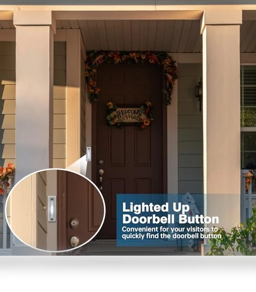 Lighted Doorbell Button — Push Buttons, Abvsdu