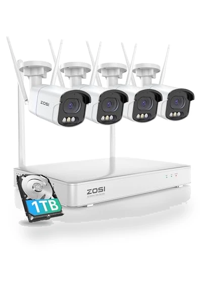 QHD WiFi Security Camera System Outdoor — Security Cameras, ZOSI