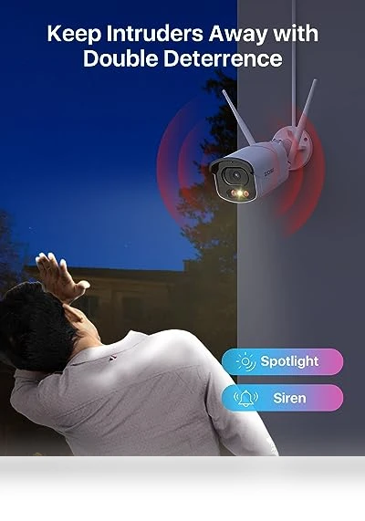 QHD WiFi Security Camera System Outdoor — Security Cameras, ZOSI
