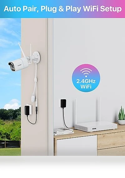 QHD WiFi Security Camera System Outdoor — Security Cameras, ZOSI
