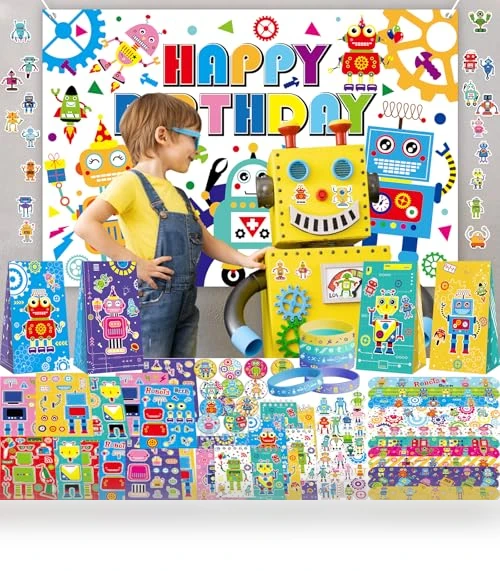 Robot Party Favors — Decorations, Lilwemen