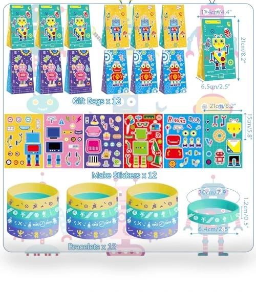 Robot Party Favors — Decorations, Lilwemen