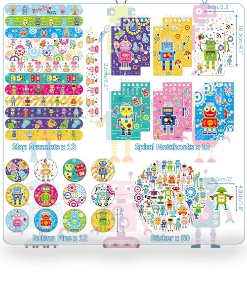 Robot Party Favors — Decorations, Lilwemen