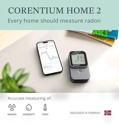 Smart Digital Radon Detector — Home Climate Control, Airthings