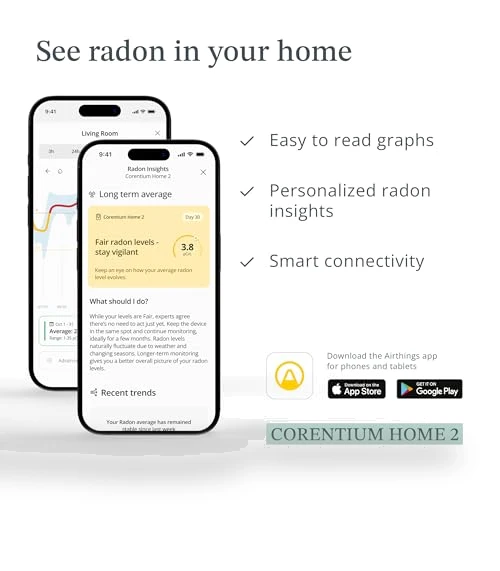 Smart Digital Radon Detector — Home Climate Control, Airthings