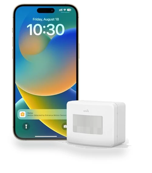 Smart Motion Sensor with Hygrometer and Thermometer — Home Climate Control, ONVIS