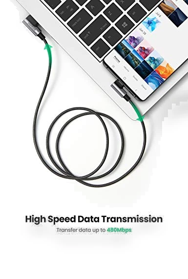 USB to USB C Cable 90 Degree Fast Charging Cord — Cables, UGREEN