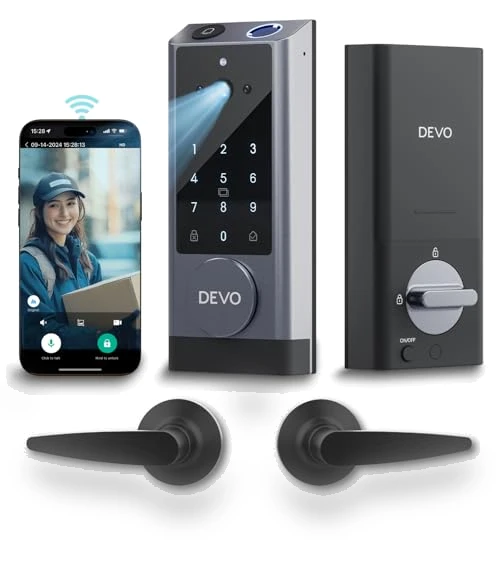 Video Smart Lock with Camera & Doorbell — Smart Home Security, Devo