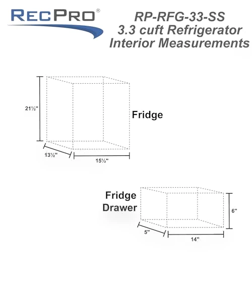 12V RV Refrigerator — Mini Fridges, RecPro