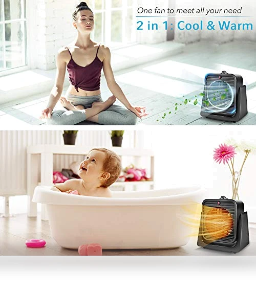 2 in 1 Fan and Heater Combo — Portable Heating Solutions, TRUSTECH