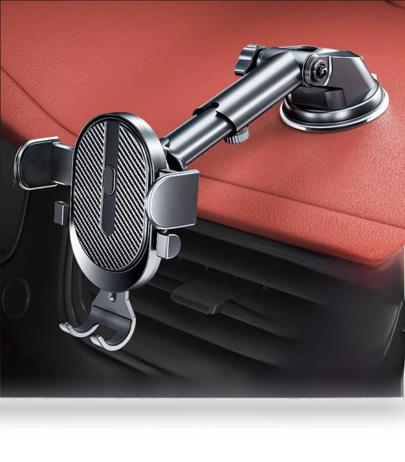 Car Phone Holder with Telescopic Suction Cup — Dashboard Installation Kits, AI Market
