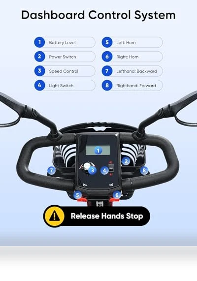 Compact 4 Wheel Mobility Scooter — Electric Self-Balancing Scooters, VERPAL