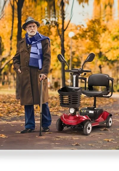 Compact 4 Wheel Mobility Scooter — Electric Self-Balancing Scooters, VERPAL