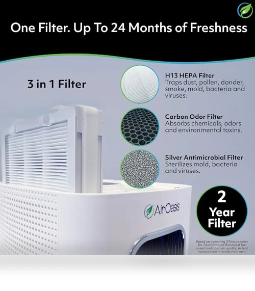 H13 HEPA Filter Air Purifier — Activated Carbon Air Purifiers, Air Oasis