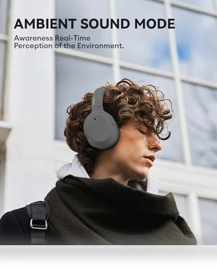 Hybrid Active Noise Cancelling Headphones — Over-Ear Headphones, EDIFIER