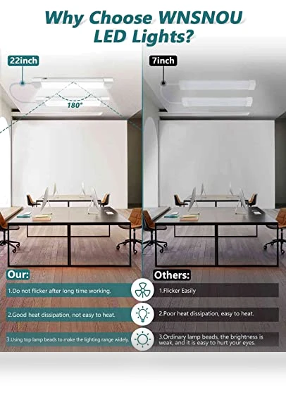 LED Shop Light With Plug — Strobe Lights, WNSNOU