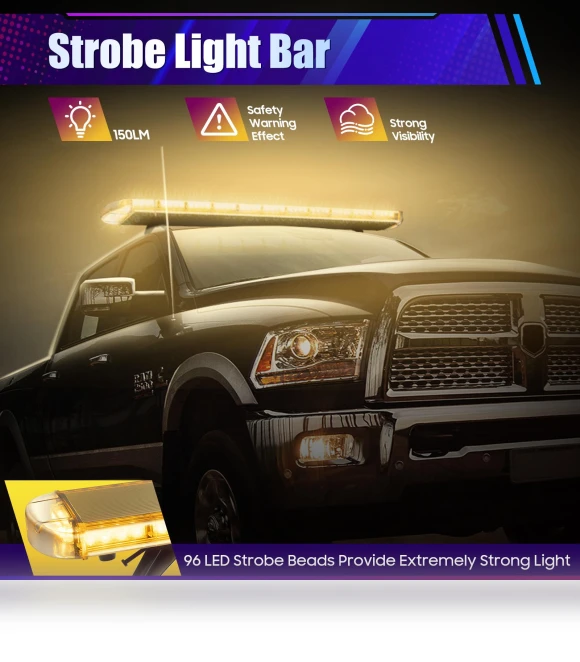 LED Strobe Light Bar with Controller — Vehicle Safety Signals, Cozy Cottage-Relax