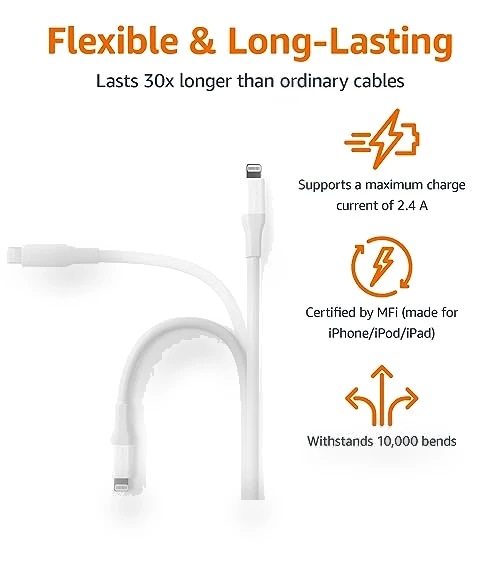 MFi Certified USB-C to Lightning Fast Charging Cable — Chargers, Amazon Basics