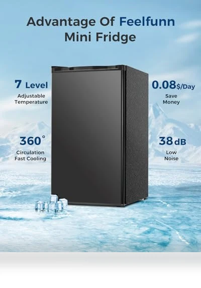Mini Fridge with Freezer — Mini Fridges, Feelfunn