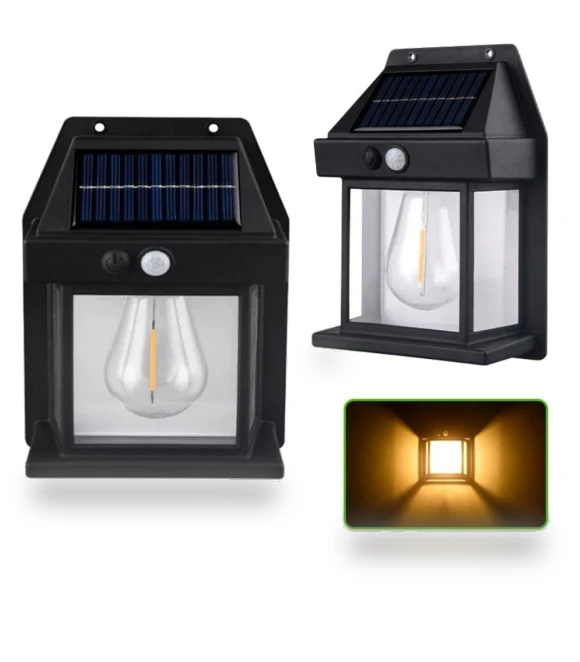 Motion Sensor Solar Wall Lights — Outdoor Security & Flood Lighting, JIOUjitang